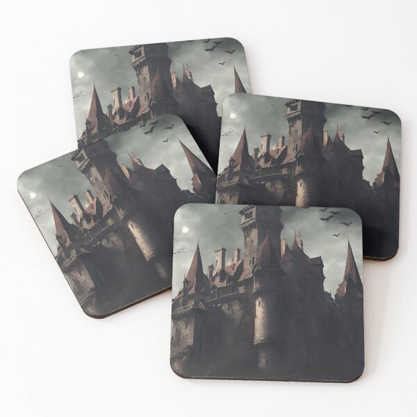 Item preview, Dark Castle- haunted castle art designed and sold by Purpleflex.