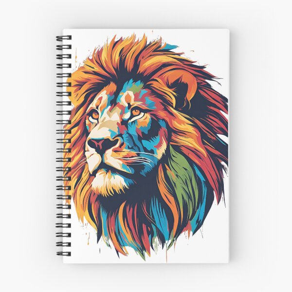 Item preview, Vibrant Lion Majesty: Colorful Art Design by TRYKID designed and sold by TRYKID.