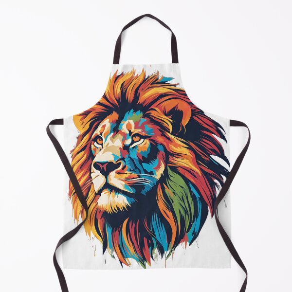 Item preview, Vibrant Lion Majesty: Colorful Art Design by TRYKID designed and sold by TRYKID.