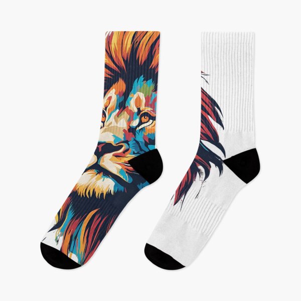 Item preview, Vibrant Lion Majesty: Colorful Art Design by TRYKID designed and sold by TRYKID.
