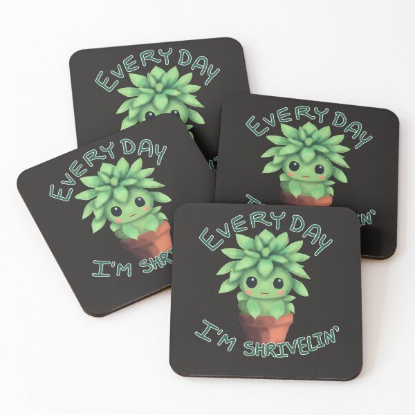 Item preview, Every Day I'm Shriveling Cute Succulent in a Pot designed and sold by digitalfae.