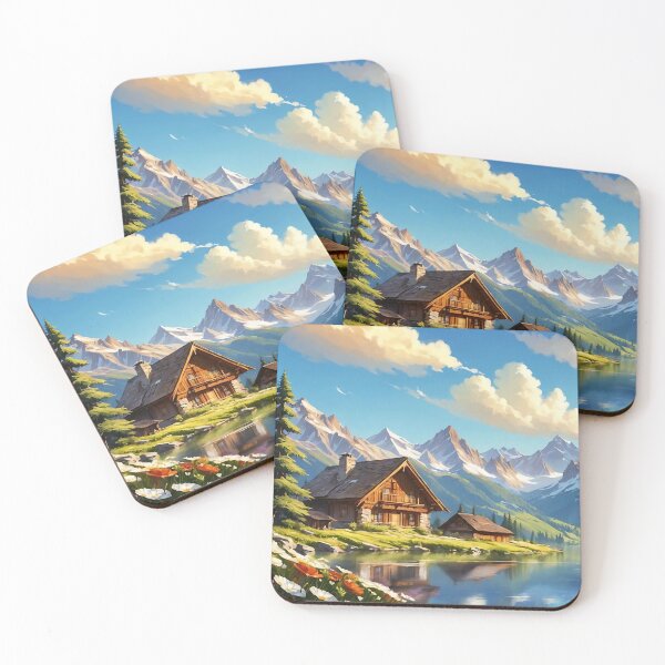 Item preview, Serene Alpine Escape A Lakeside Haven designed and sold by ArtComixHaven.