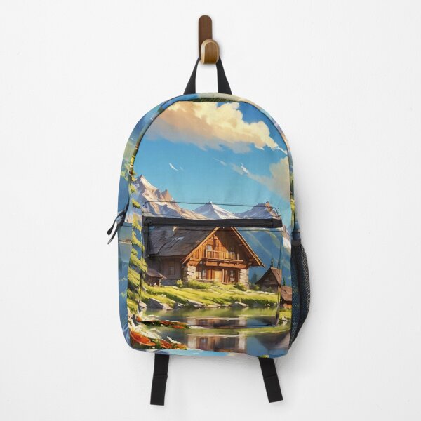 Item preview, Serene Alpine Escape A Lakeside Haven designed and sold by ArtComixHaven.