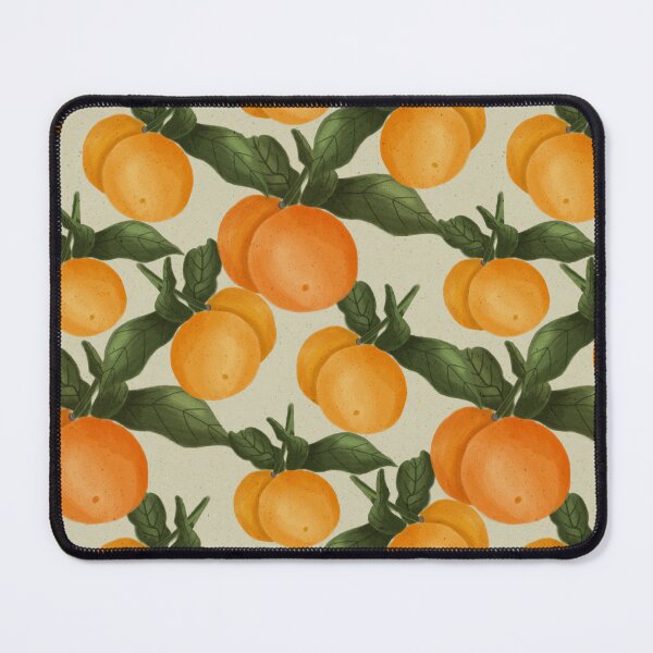 Item preview, Orchard oranges on a textured green background designed and sold by JasmineGDesigns.