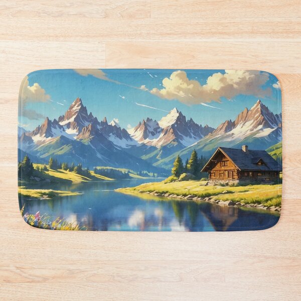 Item preview, Serene Alpine Tranquility Amidst Blooming Meadows designed and sold by ArtComixHaven.