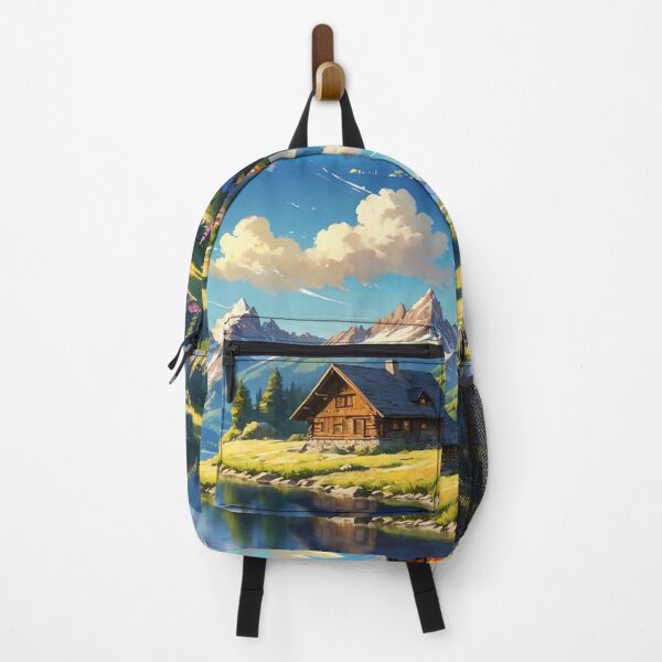 Item preview, Serene Alpine Tranquility Amidst Blooming Meadows designed and sold by ArtComixHaven.