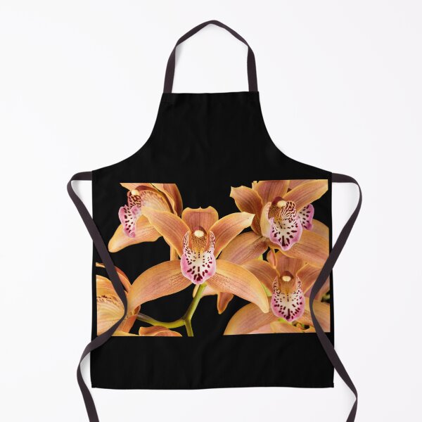 Item preview, Orchids Cymbidium Tiger Hunt India Gold Orange Pink designed and sold by RocketshipRetro.
