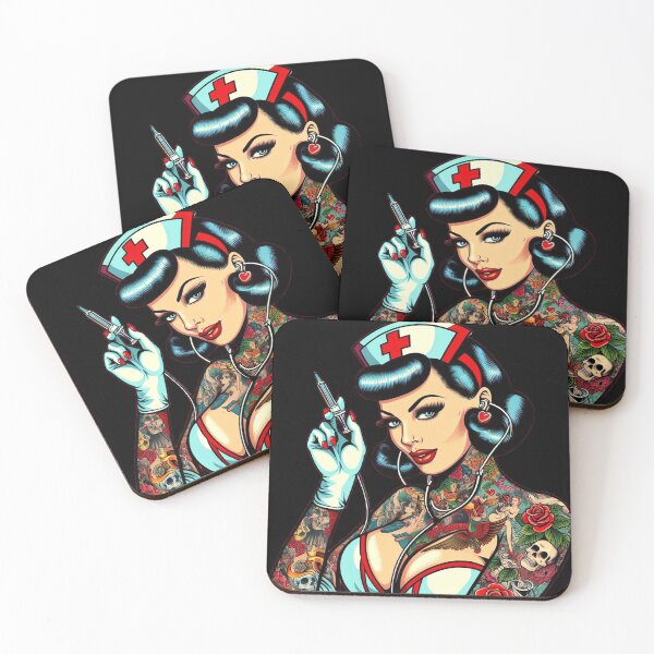 Item preview, Tattooed Nurse designed and sold by PulpVintage.