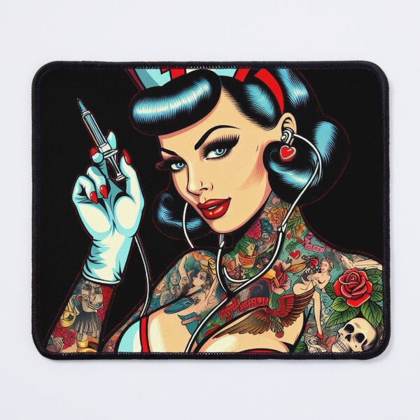 Item preview, Tattooed Nurse designed and sold by PulpVintage.