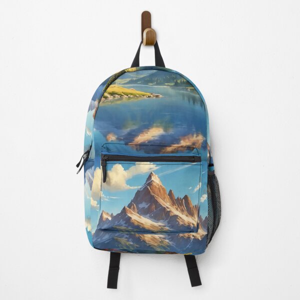 Item preview, Idyllic Alpine Sanctuary A Serene Lakeside Retreat designed and sold by ArtComixHaven.