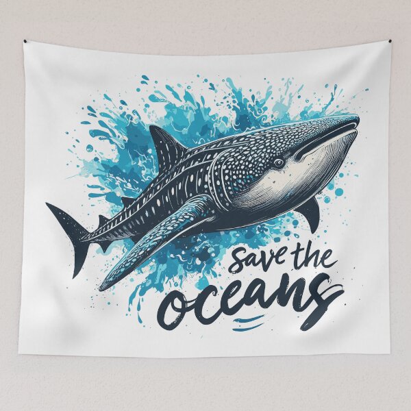 Item preview, Whale shark - Save the oceans designed and sold by PrintSoulDesign.