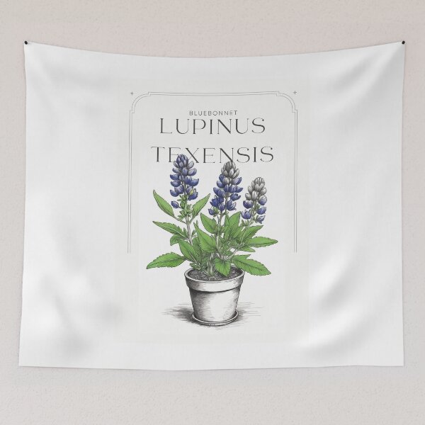 Item preview, Bluebonnet in pot rustic sketch by CallisC Arts ⭐⭐⭐⭐⭐ designed and sold by CallisC-Arts.