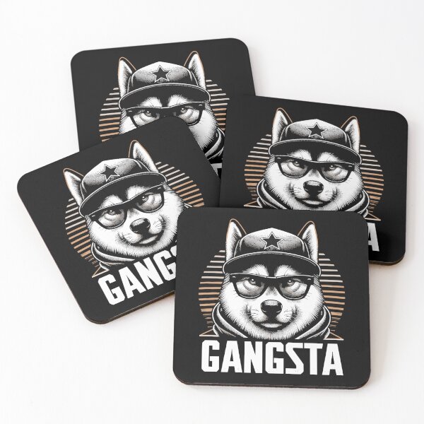 Item preview, Laika Gangsta Gangster Dog Glasses Gift designed and sold by Pineapple-Tree.