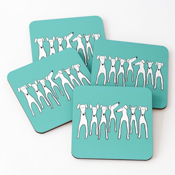 Item preview, Greyhounds in a line designed and sold by REVELartdesign.