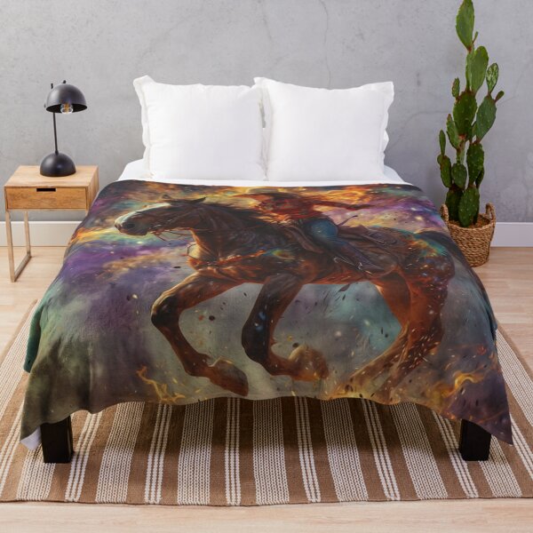 Item preview, Racing the Flames - Cowgirl and Horse designed and sold by NaturePrints.
