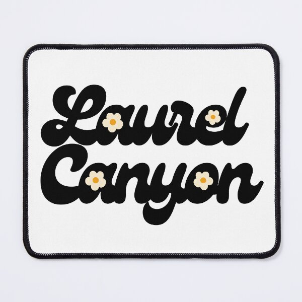 Item preview, Laurel Canyon Daisy Design Black and White Floral Groovy Typography designed and sold by the-pacific.