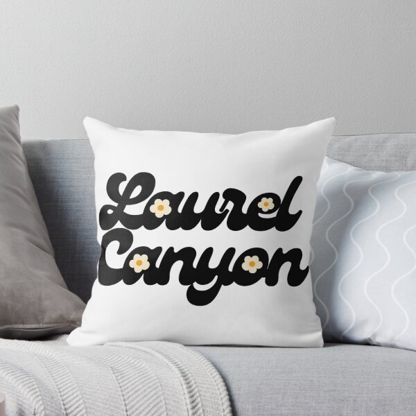 Item preview, Laurel Canyon Daisy Design Black and White Floral Groovy Typography designed and sold by the-pacific.