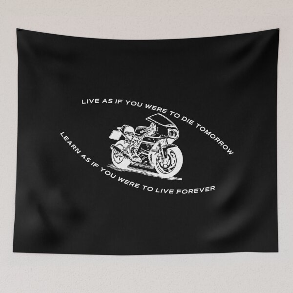 Item preview, Gandhi on Living (white) designed and sold by SweetsAndSavary.