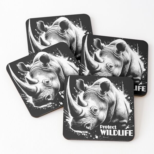 Item preview, Rhino Protect Wildlife designed and sold by PrintSoulDesign.