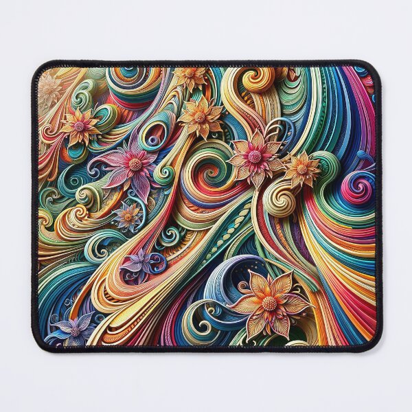 Item preview, Colorful floral swirl designed and sold by Cerberus-Art.