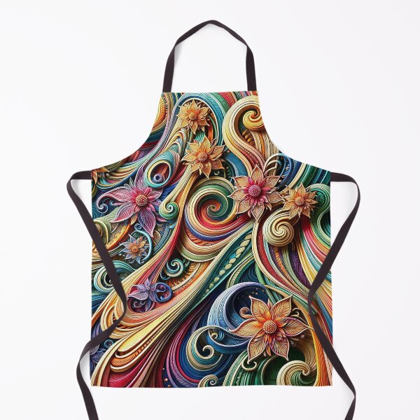Item preview, Colorful floral swirl designed and sold by Cerberus-Art.