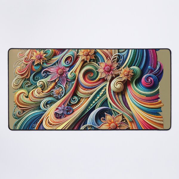 Item preview, Colorful floral swirl designed and sold by Cerberus-Art.