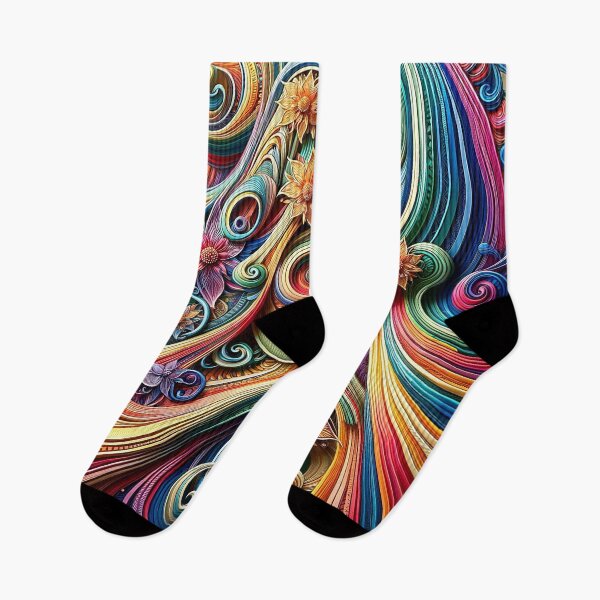 Item preview, Colorful floral swirl designed and sold by Cerberus-Art.