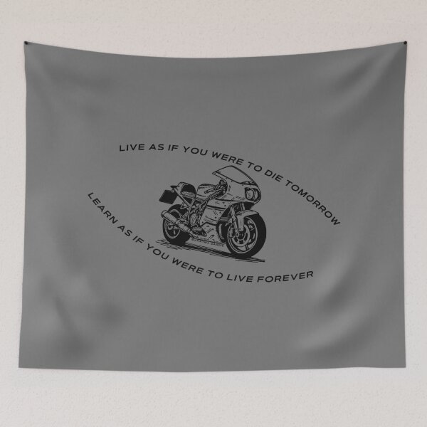 Item preview, Gandhi on Living (black) designed and sold by SweetsAndSavary.