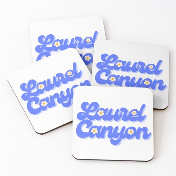 Item preview, Groovy Blue Laurel Canyon Typography Design Daisy Floral Retro designed and sold by the-pacific.