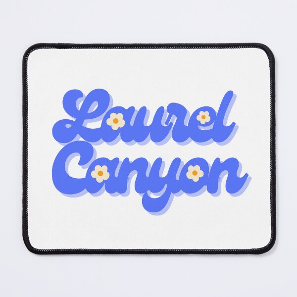 Item preview, Groovy Blue Laurel Canyon Typography Design Daisy Floral Retro designed and sold by the-pacific.