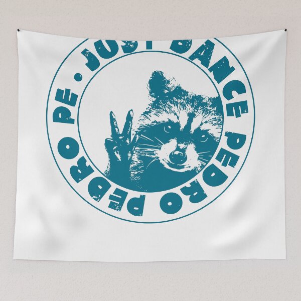 Item preview, Dance Pedro Pedro Pedro Dancing Rave Racoon Turquoise designed and sold by reznieh.
