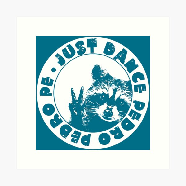 Item preview, Dance Pedro Pedro Pedro Dancing Rave Racoon Turquoise designed and sold by reznieh.