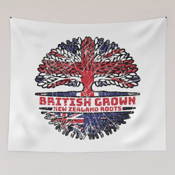 Item preview, New Zealand Uk United Kingdom British Tree Roots Flag designed and sold by FlagX.