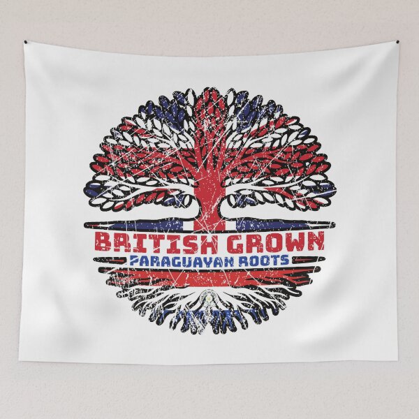 Item preview, Paraguay Paraguayan British UK Tree Roots Flag designed and sold by FlagX.