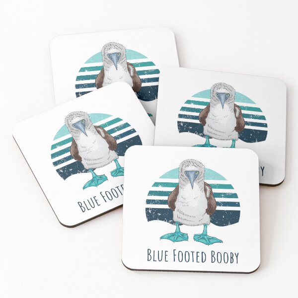 Item preview, Blue footed booby on sea vintage background designed and sold by Deepness2023.