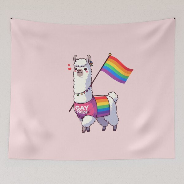 Item preview, Llama Gay Pride Parade | Marching with Pride for Equality designed and sold by litchick1977.