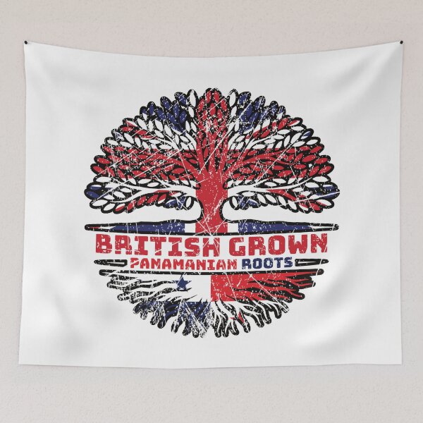 Item preview, Panamanian Panama Uk United Kingdom British Tree Roots Flag designed and sold by FlagX.
