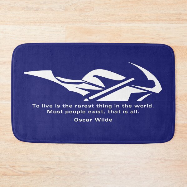 Item preview, Oscar Wilde on Living (white) designed and sold by SweetsAndSavary.
