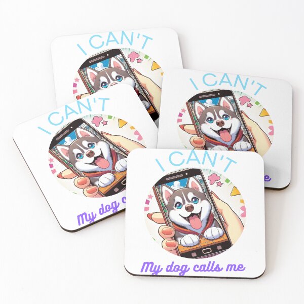 Item preview, English version_ I can't my dog calls me _husky designed and sold by Krea-kassandra.