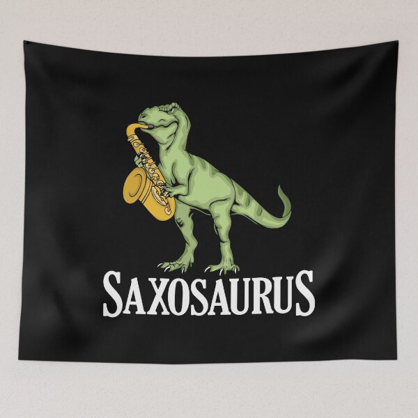 Item preview, Funny Saxophone Player Gift Kids Dinosaur Saxosaurus designed and sold by DSWShirts.