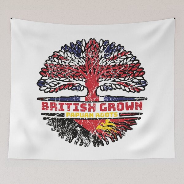 Item preview, Papua New Guinea Papuan British UK Tree Roots Flag designed and sold by FlagX.