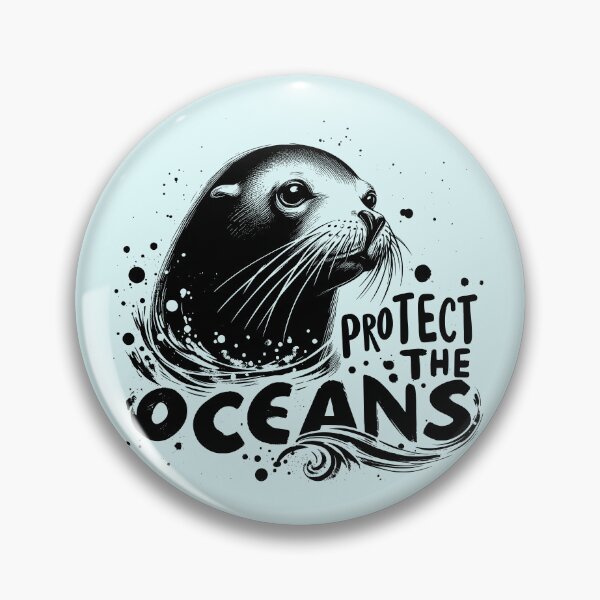 Item preview, Protect the Oceans - Sea lion designed and sold by PrintSoulDesign.