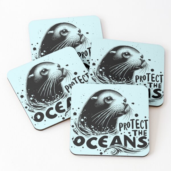 Item preview, Protect the Oceans - Sea lion designed and sold by PrintSoulDesign.