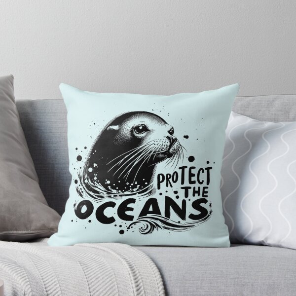 Item preview, Protect the Oceans - Sea lion designed and sold by PrintSoulDesign.