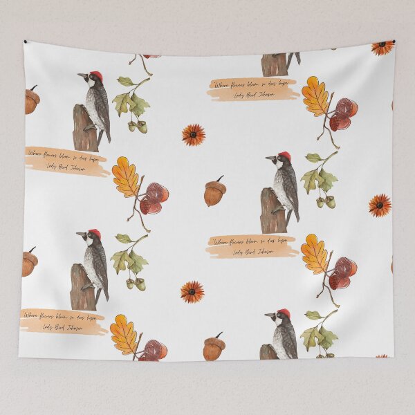 Item preview, Nature Woodpecker Autumn Aesthetic Watercolor Collection for Scrapbooking designed and sold by julyperson.