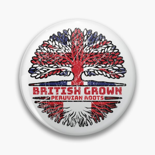 Item preview, Peru Peruvian Uk United Kingdom British Tree Roots Flag designed and sold by FlagX.