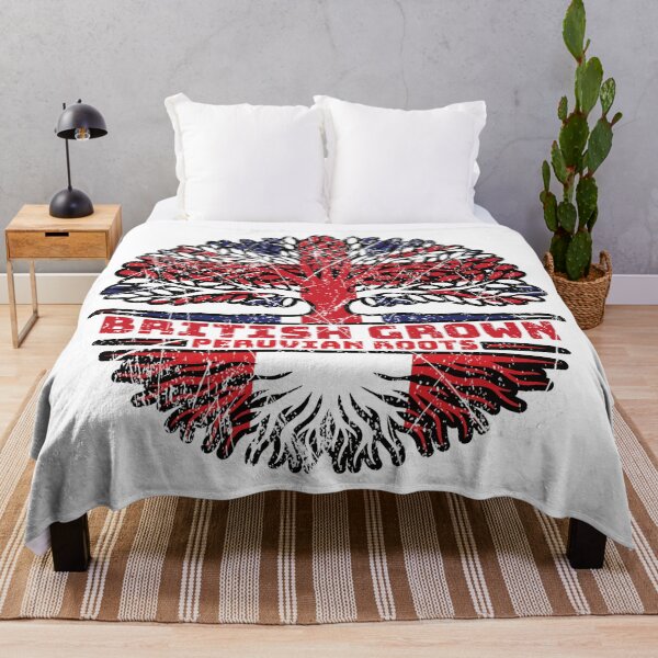 Item preview, Peru Peruvian Uk United Kingdom British Tree Roots Flag designed and sold by FlagX.