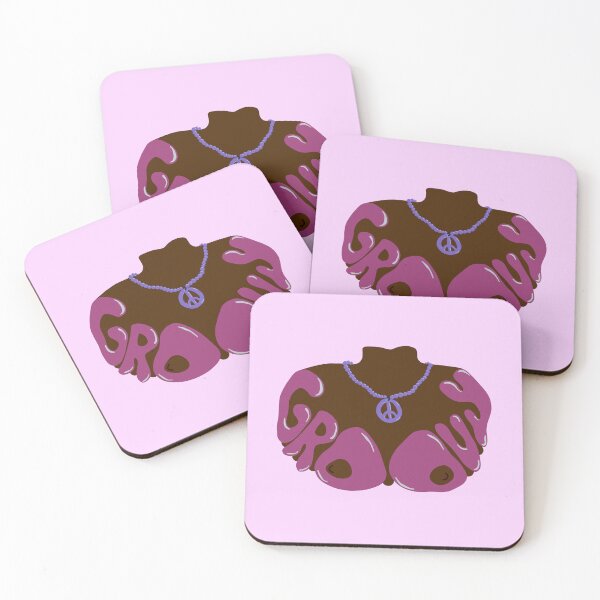 Aperçu de l'œuvre Groovy Boobies - Marron et rose créée et vendue par rileycastiel.