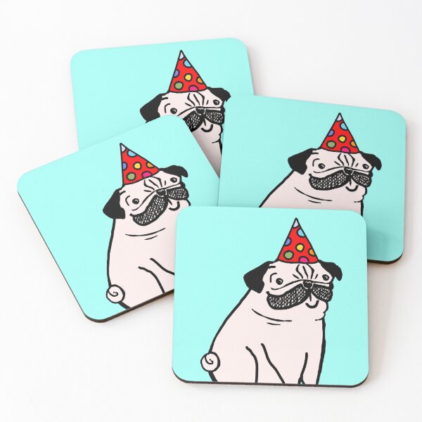 Item preview, Party pug designed and sold by StudioMisbelief.