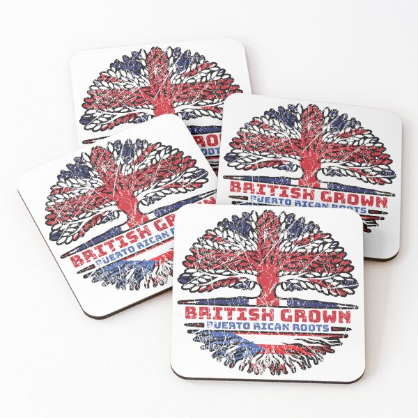 Item preview, Puerto Rico Puerto Rican Uk United Kingdom British Tree Roots Flag designed and sold by FlagX.
